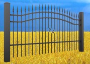 Забор для дома из профильной трубы,  сварные ограждения в Киеве	
