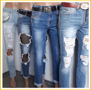 Женские джинсы! Самые модные цвета и узоры!