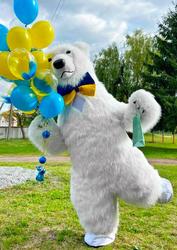 Надувний костюм Білий Ведмідь. Надувной костюм Белый Медведь