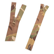 Надежная молния №5 реверсная Multi Camouflage+Tan длиной 0.2 м